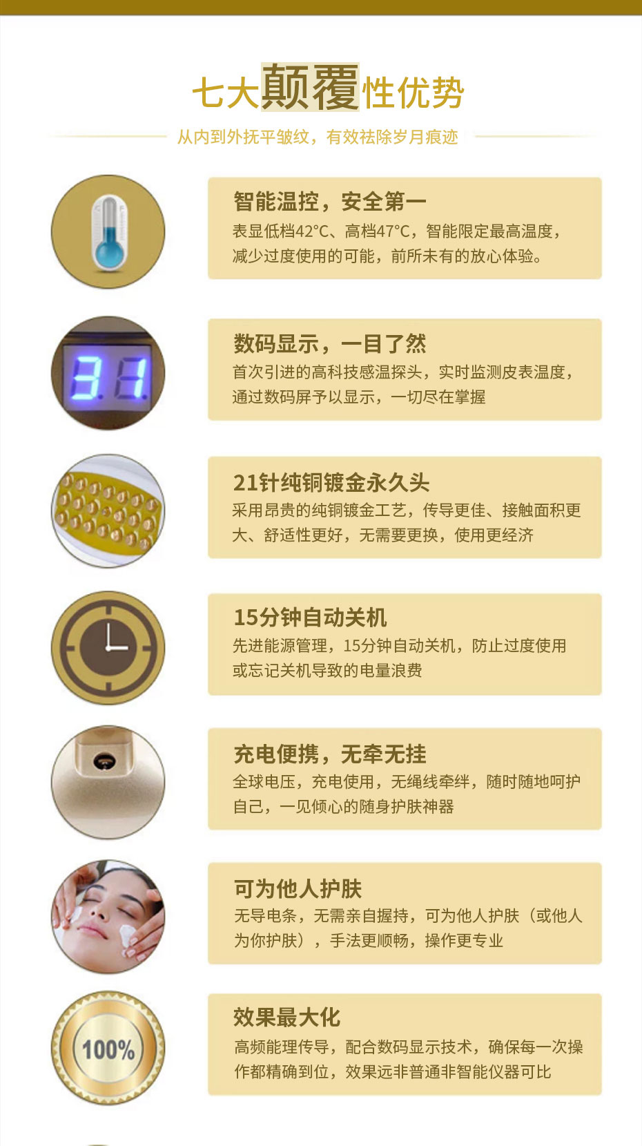 温控点阵射频美容仪